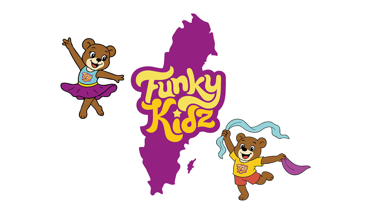 FunkyKidz maskot och Sverigekarta – hitta FunkyKidz nära dig